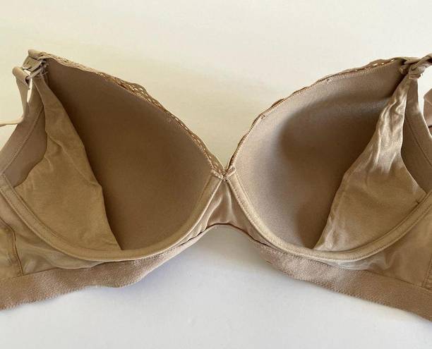 Natori  Bra Womens 36DD Beige Cafe Bliss Perfection Wireless Contour Nursing