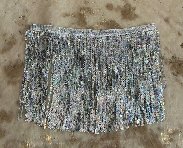 SheIn sparkly tassel belt