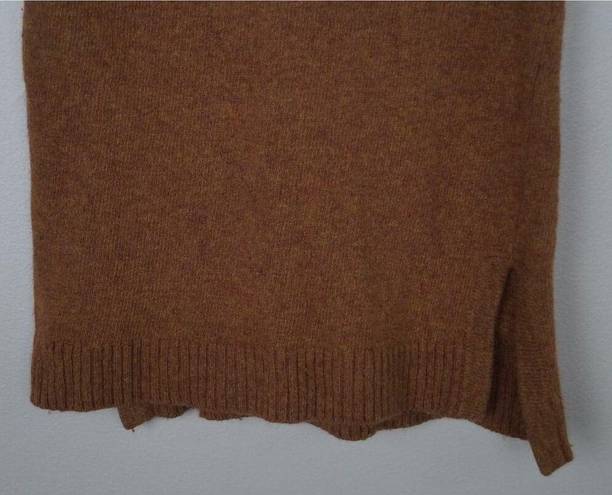 J.Crew  Factory Turtleneck Sweater Tank Brown Sleeveless Pullover Wool Blend XXS