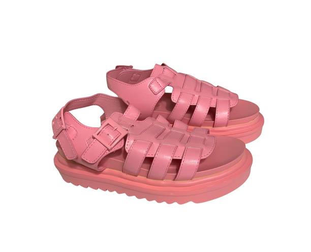 EGO BarbieCore  Nicola pink fisherman gladiator platform sandals 8.5-9