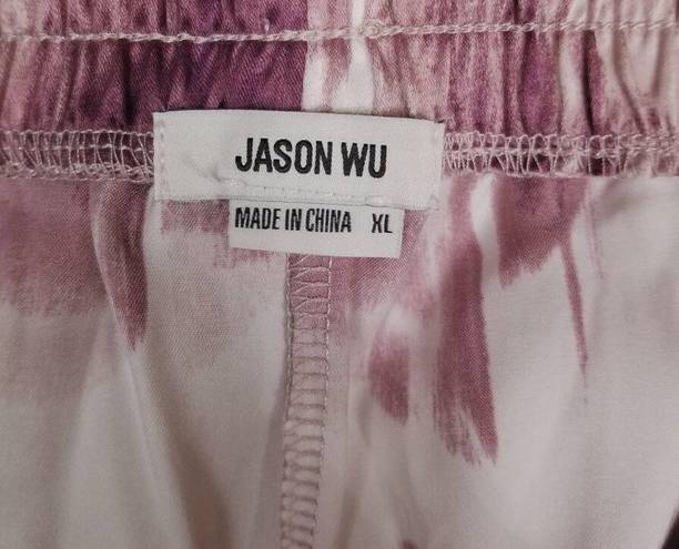 Jason Wu  Satin Watercolor Pajama Set Sz Extra Large