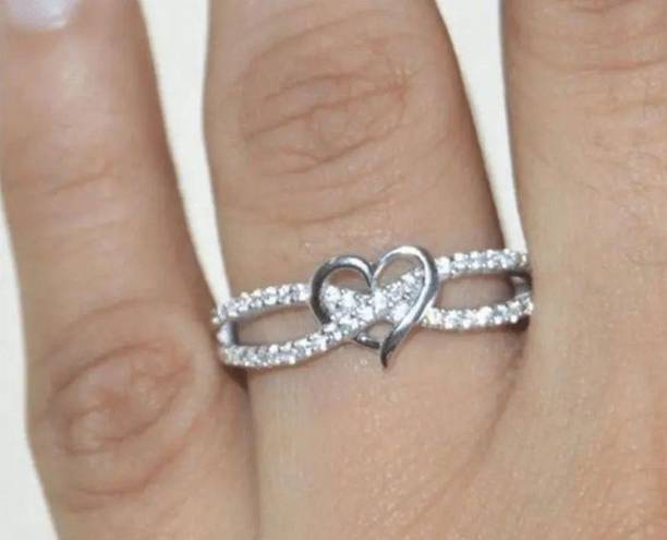 infinity  Heart Ring. Size 7