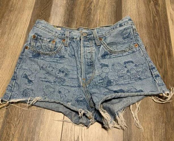 Levi’s  501 Premium Jean Shorts X Peanuts