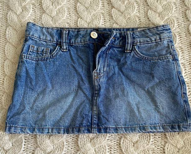 Divided Denim Mini Skirt