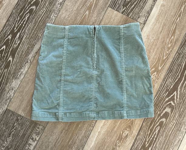 Wild Fable Sz 12 Fantastic Teal Corduroy Skirt