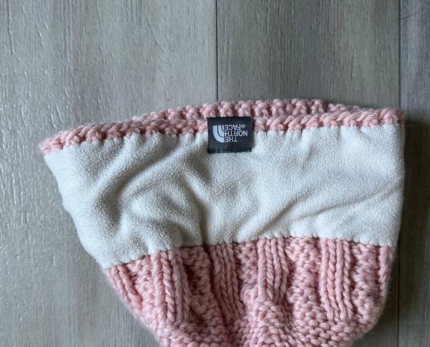 The North Face Chunky Knit Beanie in Pink One Size