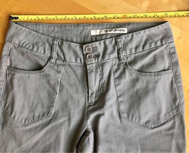 DKNY  Jeans, Mid Rise, Straight Leg, Zip Ankle, Khaki Cotton Jeans, Size 10