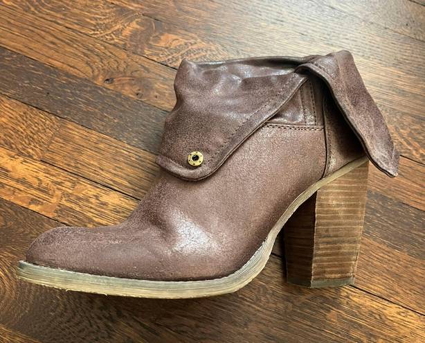 sbicca Brown Leather Booties