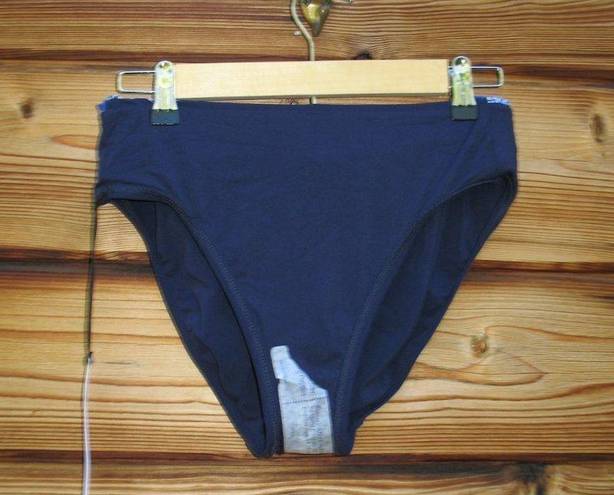 Robin Piccone NWT  Blue Bandana High Waist Bikini Bottoms M