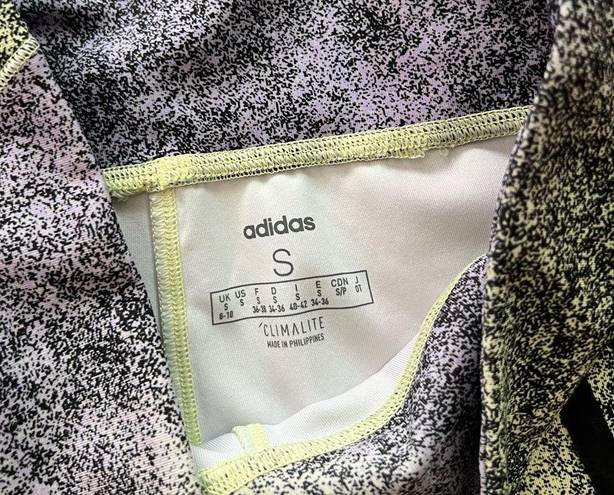 Adidas NWOT  Climalite High Waisted Speckled 3 Stripe Leggings S