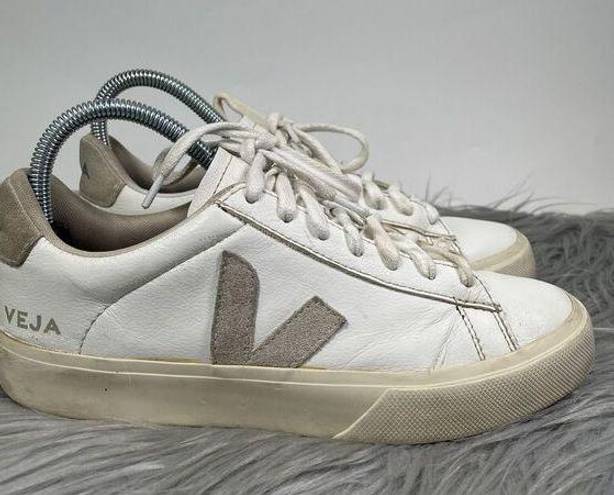 VEJA  Womens T2 White Leather Lace Up Sneakers US Size 8/EUR 39