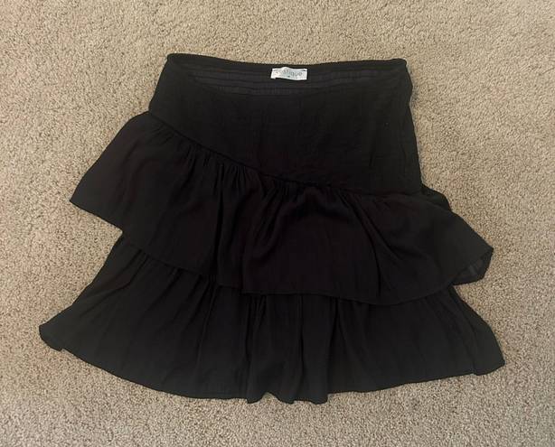 Vestique Black Ruffle Skirt