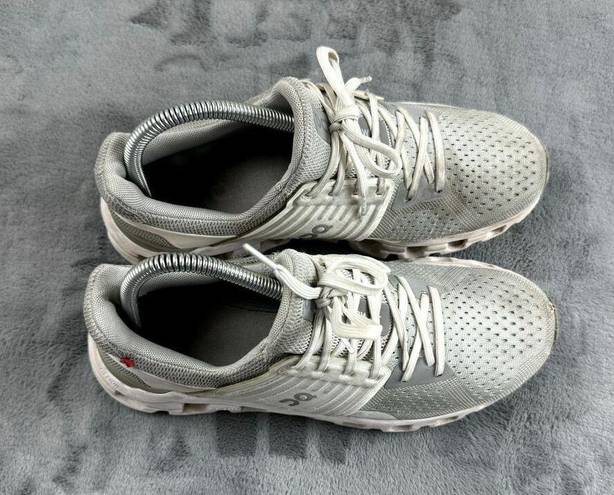 On Cloud  Cloud Swift Shoes Womens Size 8.5 Gray White Trail Running Hiking Logo