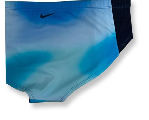 Nike  Womens Bikini Swim Bottom Blue Tie Dye L New