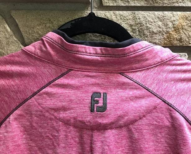 FootJoy  Womens Performance Pullover 1/2 Zip Pink Heather Golf Long Sleeve Small