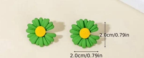 Daisy Cute Fresh  Flower Earrings