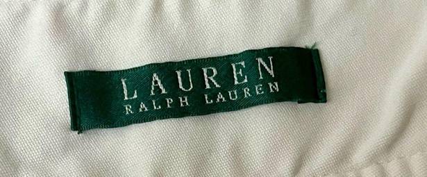 Ralph Lauren lauren  Ivory Low Rise Straight Leg Cropped Womens Chino Golf Pant 4