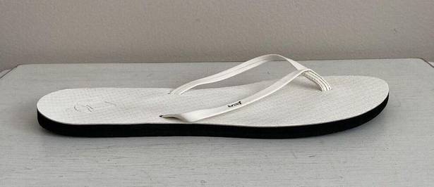 REEF  Womens Basic Slip On Beach Thong Flip Flops Size 11 White Sandals