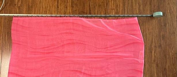 infinity Pink sheer  scarf handmade by MJS