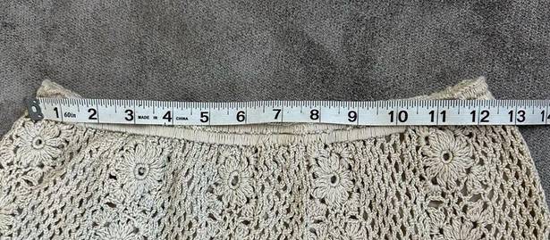 Sundays Vintage Sunny  Tan Knit Skirt