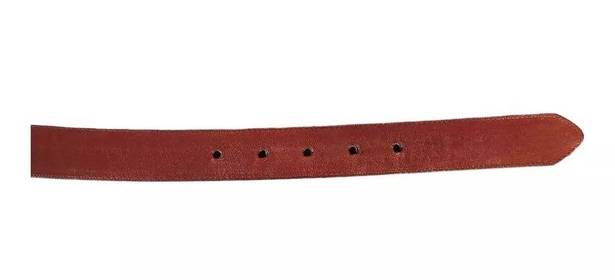 Coach Men's  Leather Belt - Brass Buckle - Size 38 - Premium Designer Accessory