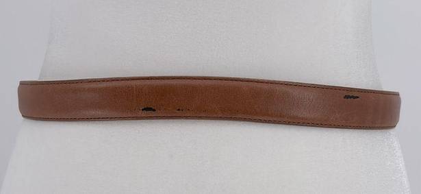 Coach  Brown Leather Belt Size Medium 8400 in British Tan Solid Brass Buckle