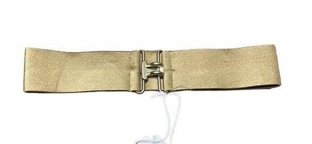 Good American  Womens Size 0 Swim Belt Gold Bronze Color High Shine NWT