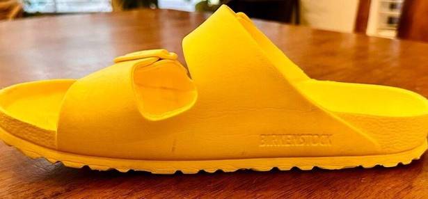 Birkenstock Fair/good used  Yellow Eva Arizona Sandals Euro 39 US Women 8