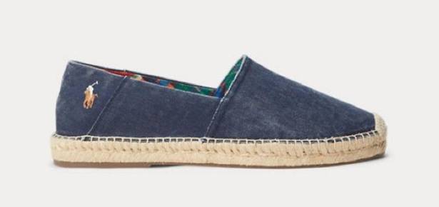 Polo  Ralph Lauren Cevio Washed Canvas Espadrille, Size EU 42 New in Box