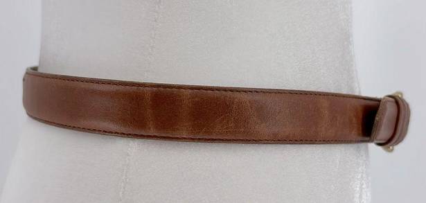 Coach  Brown Leather Belt Size Medium 8400 in British Tan Solid Brass Buckle