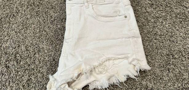 ZARA white denium shorts