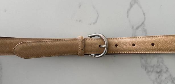 Coach Vintage  Calfskin Belt Style 8567 in Tan with Silver Tone Buckle Size Large