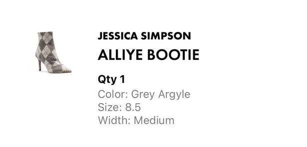 Jessica Simpson Alliye Argyle Bootie New In Box