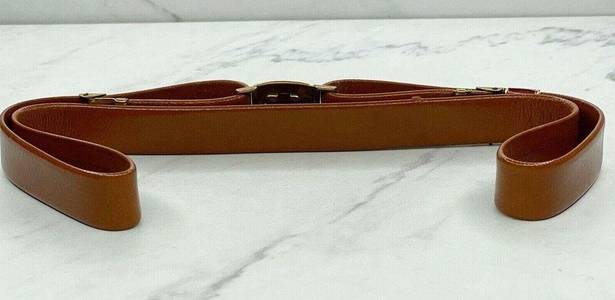 Krass&co Arrow Sales  Vintage Brown Adjustable Cowhide Leather Belt Size Small S Womens