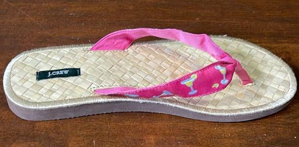 J.Crew  Women’s Margarita pink flip flops size 7