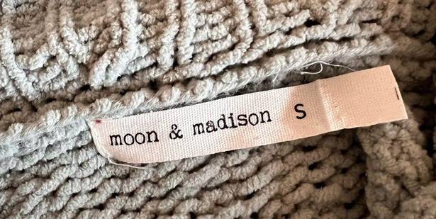 The Moon  and Madison Oversized Cropped Cowl Neck Sweater