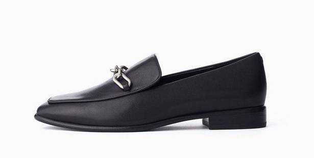 Rag and Bone  ASLEN BLACK LEATHER LOAFER