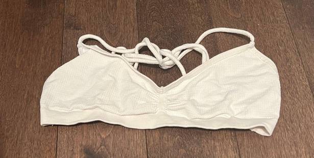 Free People White Bralette