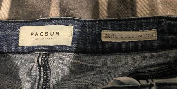 PacSun Dark Denim High Waisted Shorts