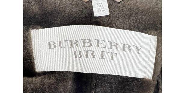 Burberry  Suede Lambskin Shearling Lined Trench Coat