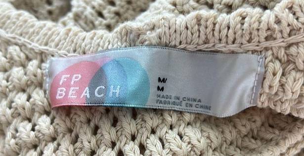 Free People Beach Clear Skies Fauxchet Sweater Romper Boho Beachy Coastal Med