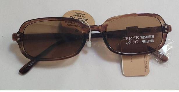 Frye NWT  and Co. Women's Brown Rectangle Sunglasses