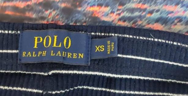  BY RALPH LAUREN Polo navy blue striped skirt size XS