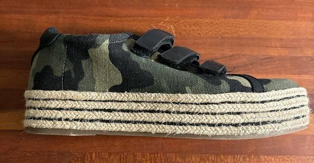 mix no. 6  LEIA ESPADRILLE PLATFORM SNEAKERS WOMENS SIZE 8