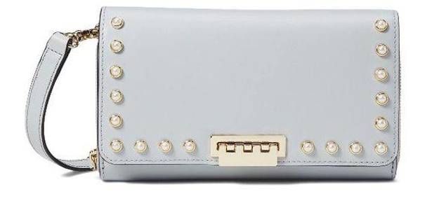 Zac Posen NWT ZAC  Earthette Convertible Wallet Crossbody - Pearl Lady