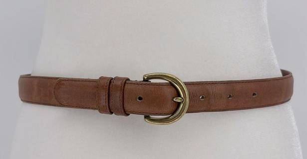 Coach  Brown Leather Belt Size Medium 8400 in British Tan Solid Brass Buckle