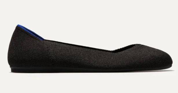 Rothy's  Black The Flat Slip On Shoe. Size 7.5. NWOT! Retail $129