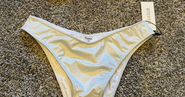 Montce Swim NWT Montce Pearl Hayden Pearl Bikini Top