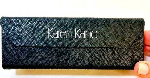 Karen Kane  Black Triangular Folding Collapsible Hard Case for Glasses