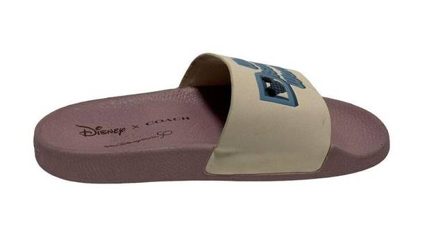Coach Disney X  Sport Slide With Walt Disney World Motif in Purple & White Size 6